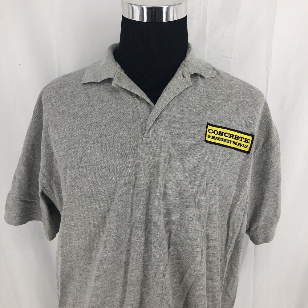 Blue Generation Gray Egyptian Cotton CONCRETE & MASONRY SUPPLY Polo Shirt XXL